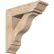 Ekena Millwork Funston Traditional Smooth Bracket w/ Offset Brace, Douglas Fir, 5 1/2"W x 18"D x 18"H BKT0604X18X18FST01SDF - alternate 1